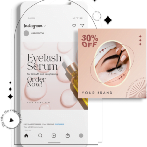 250+ EyeLash Template Social Media