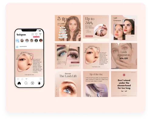 Lashes template